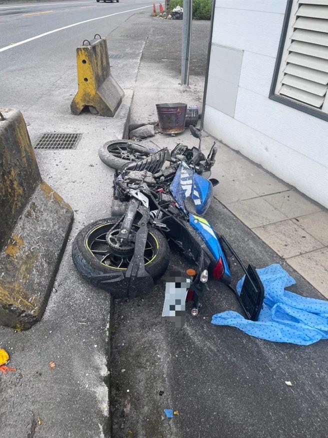 機車車速快，撞擊力大。（民眾提供／吳佩蓉宜蘭傳真）