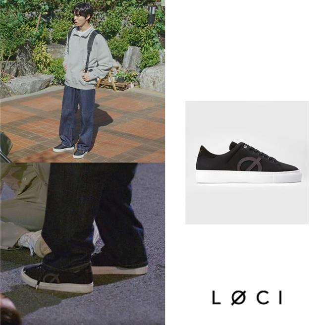 Netflix超夯话题韩剧《殭尸校园》中男主角尹灿荣，穿上LØCI经典的9号鞋，展现活泼的青春感。（LOCI提供／黄唯淯台北传真）