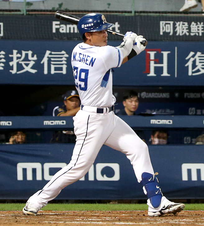 富邦悍將申皓瑋。（陳君瑋攝）