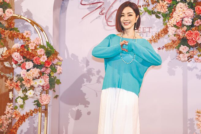 陳美鳳9日擔任張書偉、謝京穎婚禮致詞人。（鄧博仁攝）