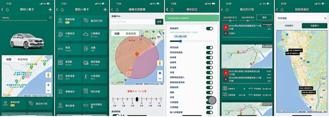 《my skoda》App具備五大功能。（摘自應用程式）