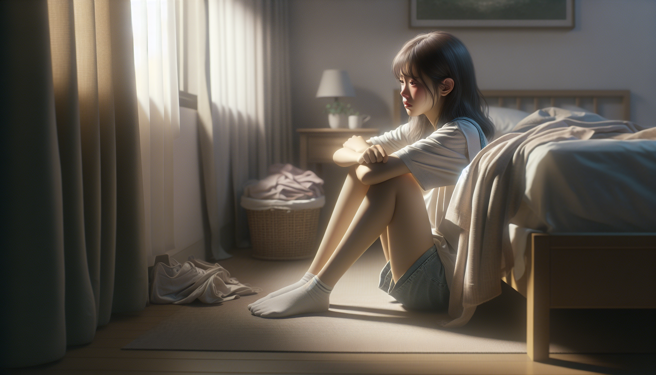 13歲少女被叔公指侵，不想讓媽媽過於擔心，直到寒假結束才向老師哭訴。（示意圖、與本案無關／AI生成）