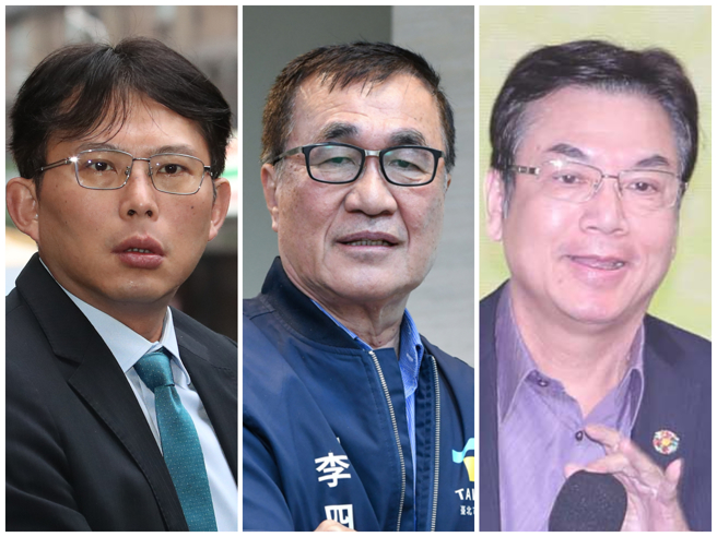 左起为民眾党立院党团总召黄国昌、台北市副市长李四川和新北市副市长刘和然。（中时资料照合成）