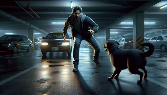 不爽被攻击后脚跟，王男暴怒打瞎黑狗左眼，判拘役10日还要罚20万元。（示意图、与本案无关／AI生成）