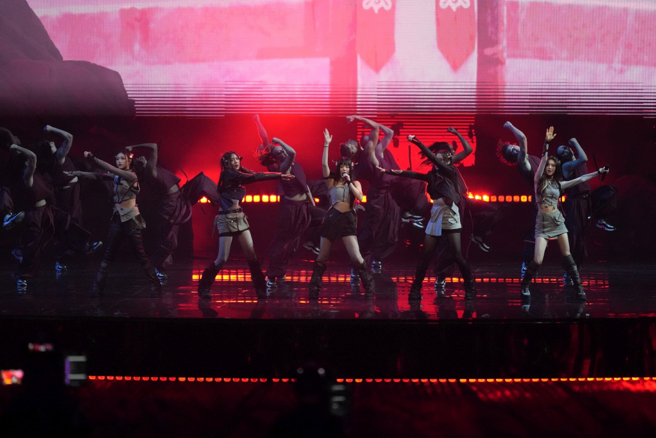 英雄联盟电竞比赛的歌舞表演。（美联社资料照）