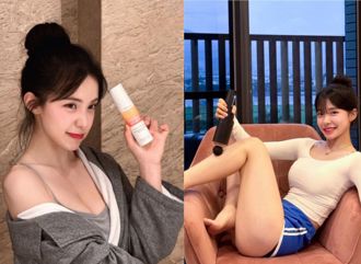 李多慧穿短褲窩沙發　一抬腿竟洩「黑色陰影」