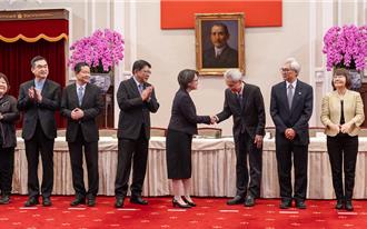 爭取支持 潘孟安率考試院正副院長及考委提名人拜會韓國瑜