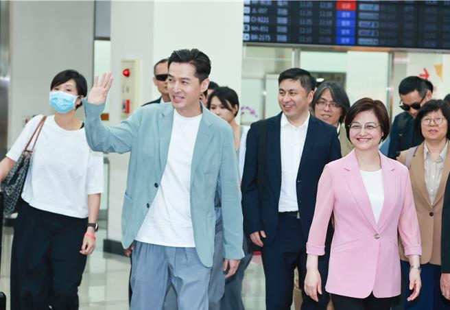 胡歌今午將在松山文創園區出席講座活動。(羅永銘攝)