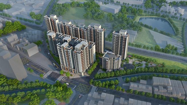 「市心朗朗」不僅住宅型產品銷售快速，近期尤其以社區型黃金店面詢問度最熱。圖/業者提供