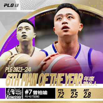PLG》新竹攻城狮板凳暴徒曾柏喻 勇夺年度最佳第六人