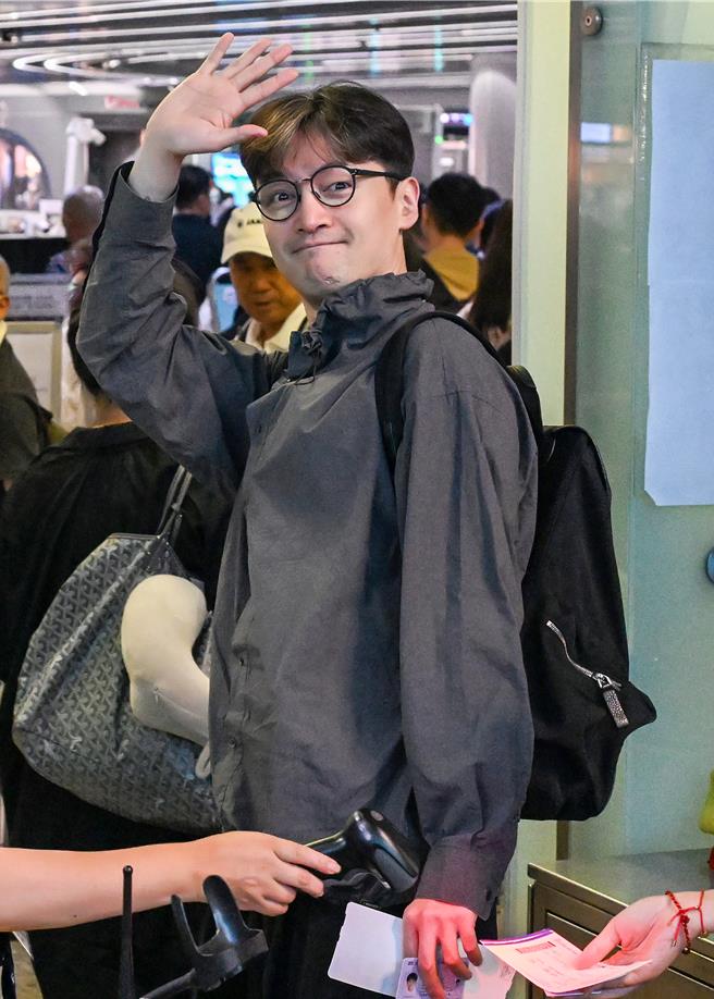 胡歌離台。（圖／陳麒全攝）