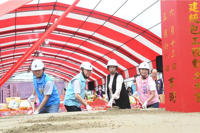 彰化縣政府於南彰化推動員林市青年住宅，13日舉辦動土典禮，這是彰化縣第1棟青宅。（彰化縣政府提供／孫英哲彰化傳真）