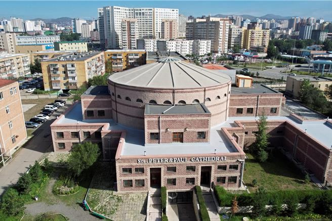 蒙古烏蘭巴托教堂。（路透社）