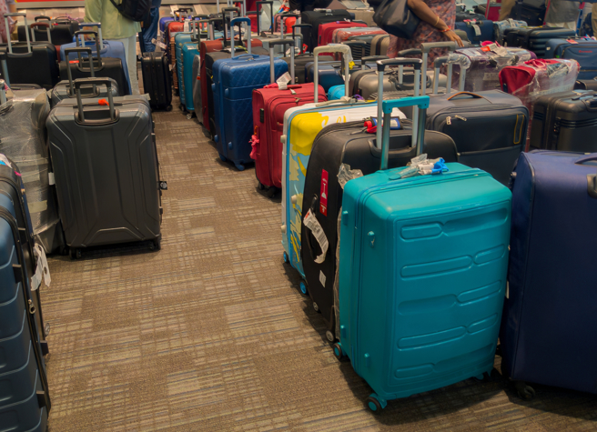 机场内大批托运行李的资料照。（图:shutterstock/达志）