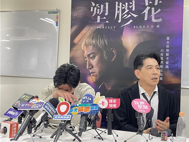 吴慷仁、高捷出席《塑胶花》媒体茶叙，话题全开全场笑翻。（林淑娟摄）