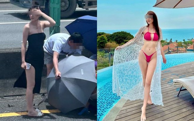 國道熱心「高衩裙正妹」指揮交通，她曝光驚險救援過程。（圖／翻攝自記者爆料網、翻攝自張舒晴Annie IG）