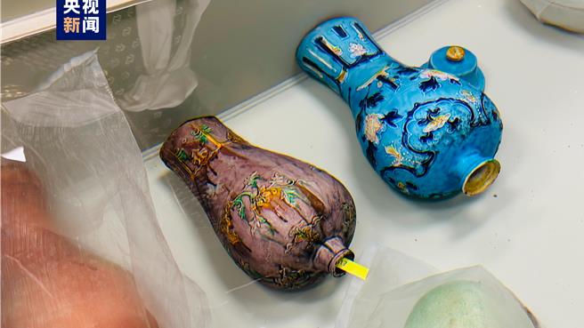 南海西北陸坡一號二號沉船分布範圍已探明，初撈文物928件套。（大陸央視）