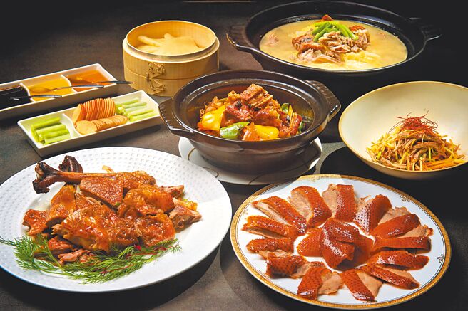 「潮品集．潮坊」推出宫廷佳肴「潮萃火焰濑尿烧鹅」4吃飨宴，满足饕客挑剔的嘴。（潮品集．潮坊提供）