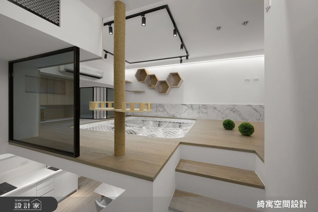 住小坪數不委屈，一物多用讓想要的展示、運動、收納和遊戲區都可以擁有！  (圖/設計家searchome)

