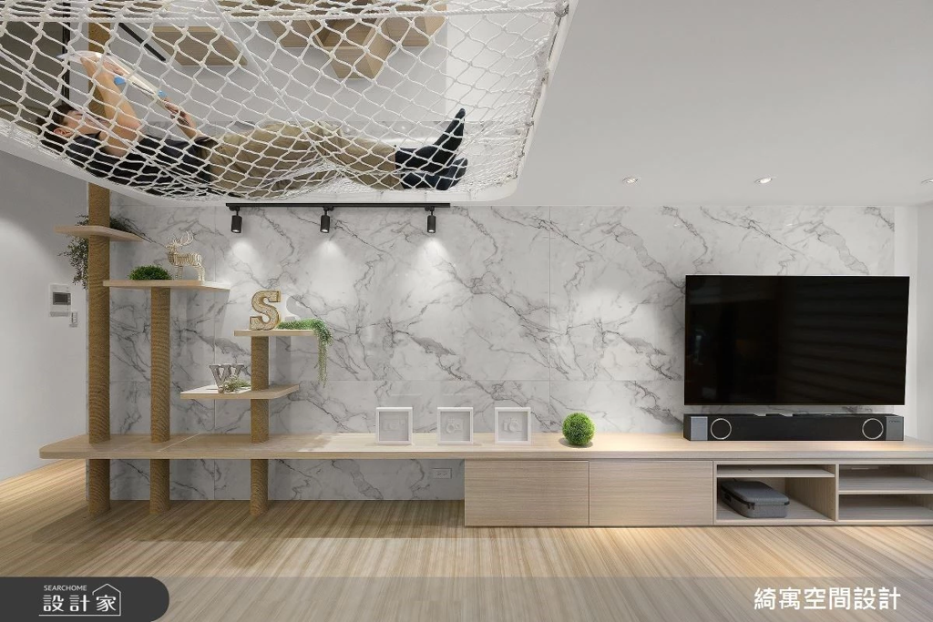 住小坪數不委屈，一物多用讓想要的展示、運動、收納和遊戲區都可以擁有！  (圖/設計家searchome)