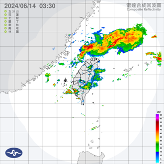 西南風影響易有強降雨 南部3地防大雨雷擊強陣風