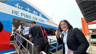 陳玉珍趕搭小三通參加海峽論壇 揭滯陸胡姓釣客「上岸」了