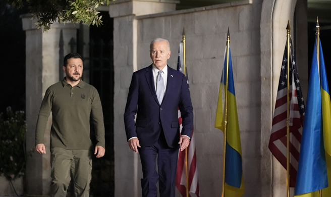 美国与乌克兰签订安全协议。（图／美联社）