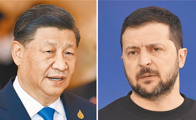 习近平（左）、泽伦斯基（右）（图／美联社）