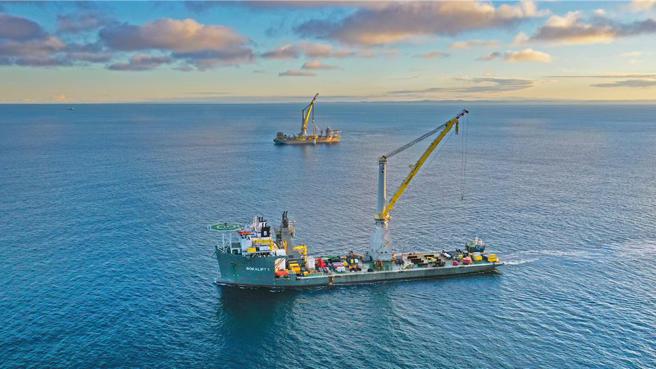 伯威海事及荷兰伙伴Boskalis投入海洋永续行动。图／业者提供