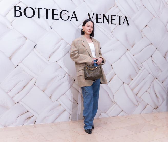 林映唯出席Bottega Veneta 台北101旗艦店開幕活動。（吳松翰攝）