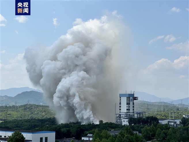 長征10號子級火箭首次試車。（圖／央視）