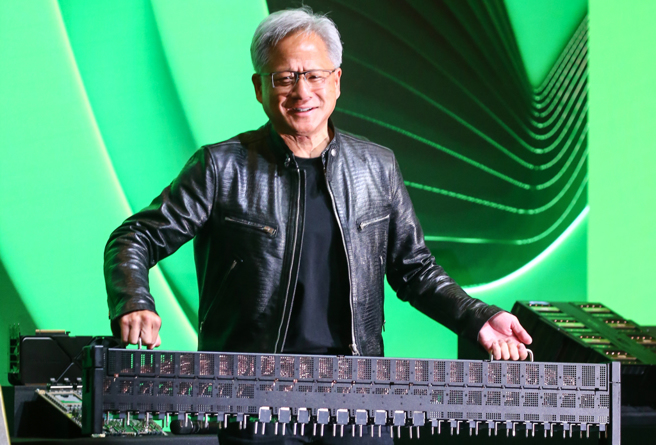 辉达执行长黄仁勋。（资料照片）