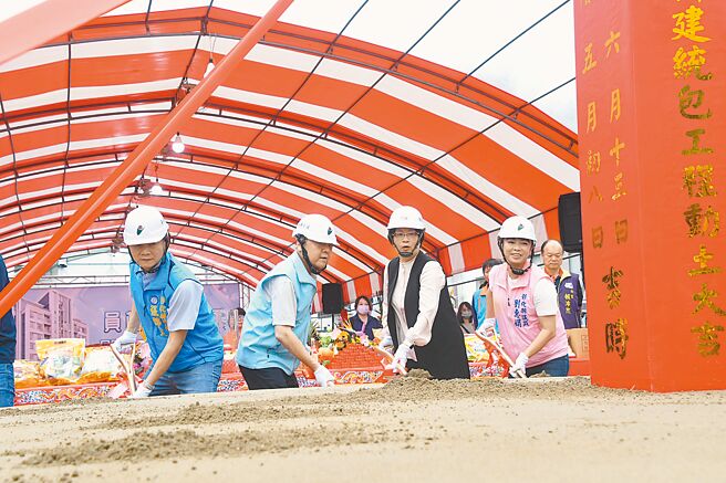 彰化縣政府於南彰化推動員林市青年住宅，13日舉行動土典禮，這是彰化縣第1棟青宅。（彰化縣政府提供／孫英哲彰化傳真）