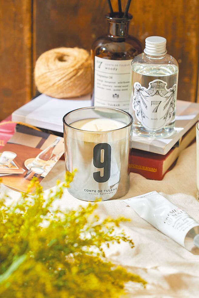 韩国香氛新品牌Conte de Tulear推出适合夏季的香氛蜡烛与扩香。（玛黑家居提供）