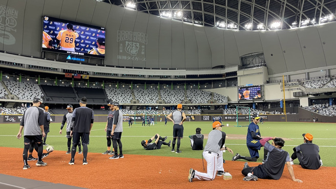 統一獅15、16日作客台北大巨蛋交手中信兄弟，這也是獅隊首次踏上大巨蛋賽場。（毛琬婷攝）