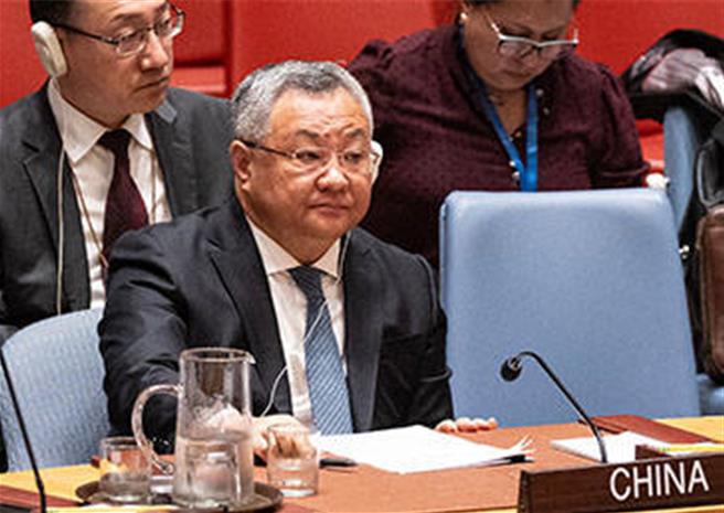 傅聰呼籲有關國家要深刻反思不能順著民粹主義隨波逐流。（大陸常駐聯合國代表團）