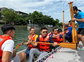 與白委齊划龍舟引聯想 江啟臣：同舟共濟感覺不錯