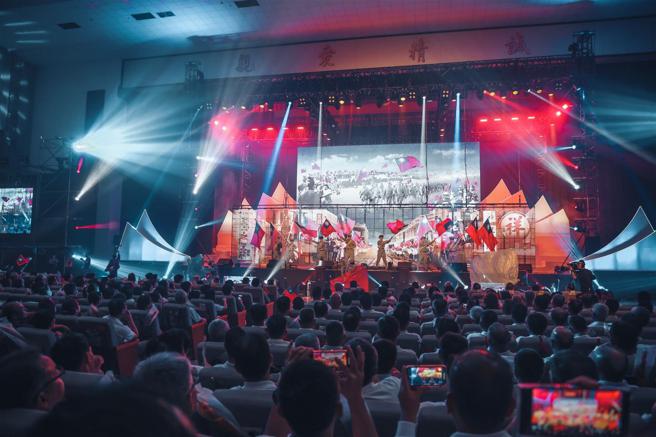  藝工隊的演出忠實呈現黃埔肇建的風雨飄搖年代。
（記者陳彥陵攝）