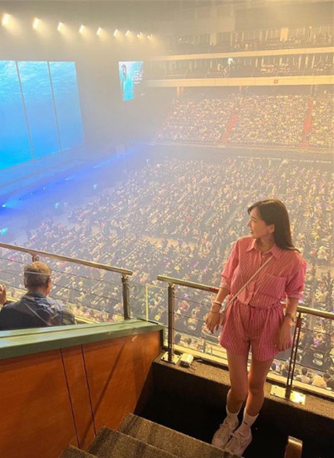 林志颖和老婆陈若仪14日欣赏张学友演唱会。（翻摄陈若仪IG）
