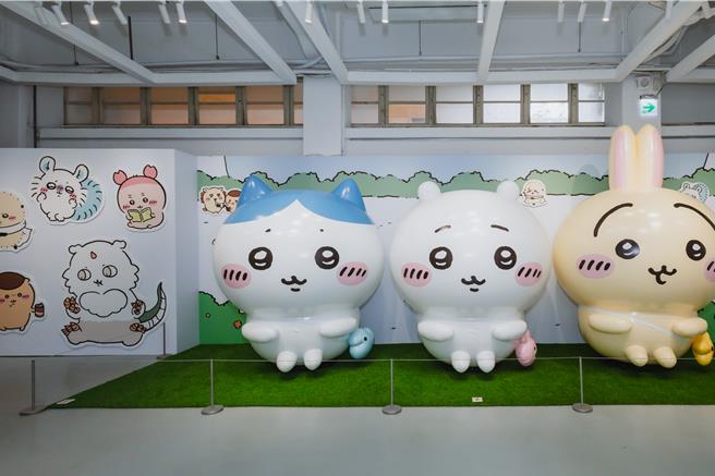 吉伊卡哇华山快闪店将于7月28日前快闪，圆滚滚巨型气球亦现身展场。（业者提供／朱世凯台北传真）