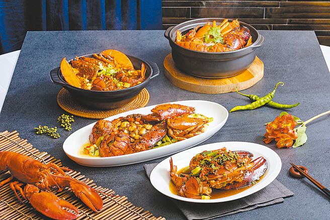 台北国宾大饭店推出「波士顿龙虾古法六味」选用每只足重约600克的波士顿大龙虾，肉质Q弹饱满，即日起邀您一起品尝。图／台北国宾大饭店提供