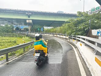狹窄曲折 汐止北山大橋機車道 事故頻傳