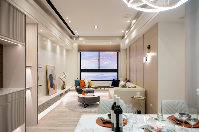 遠雄山禾以42坪旗艦3房為主力，打造寬闊雙廳格局。（圖/遠雄 提供）

