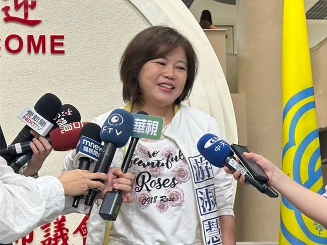 国民党台北市议会游淑慧。（刘彦宜摄）