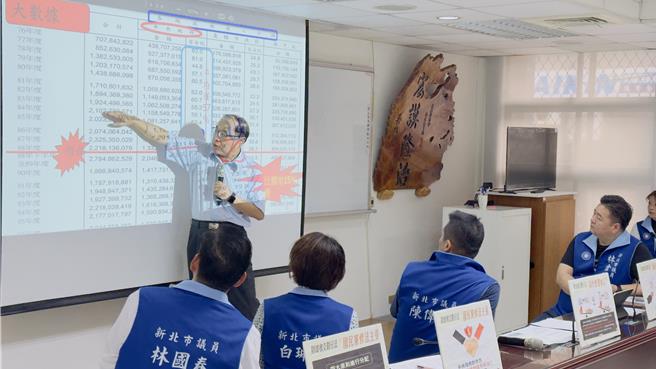 国立台北市商业大学财政税务系教授黄耀辉也引用资料，解释当前中央地方财税分配的不合理之处。（吕健豪摄）