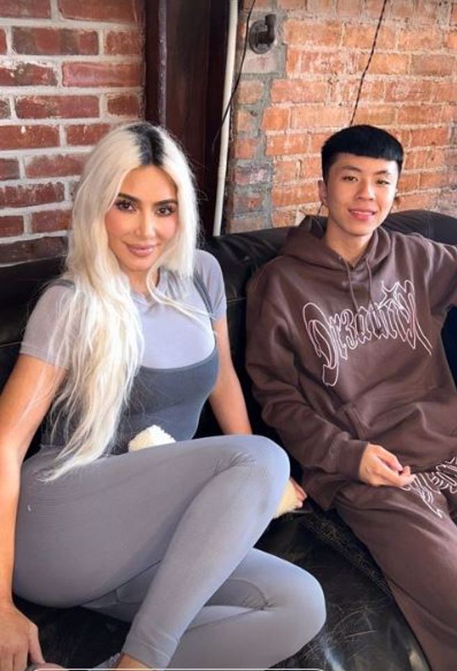 Ray和金卡戴珊合照。（图／翻摄自Ray IG）