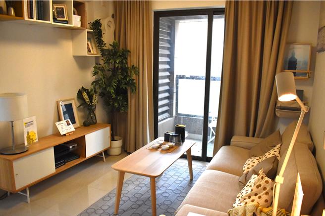 福建近年积极推出台胞台青住房措施，图为桂溪社区台胞公寓样板房。（陈冠宇摄）