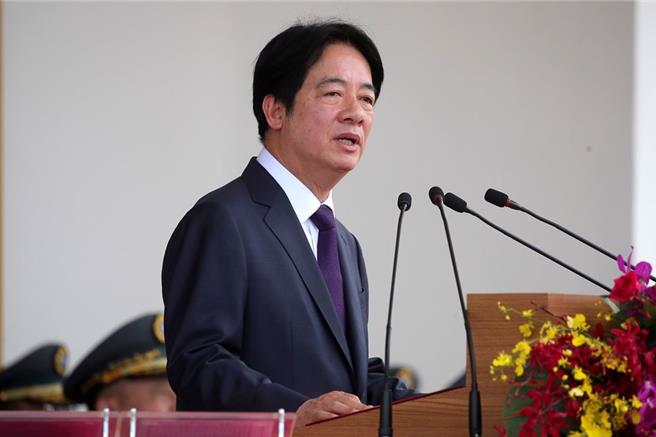 陆军官校昨（16）日庆祝百年校庆，总统赖清德出席典礼主持阅兵。（黄世麒摄）