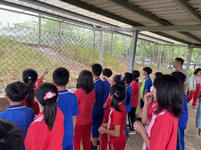 鳳山區文山國小水土保持戶外教室教學（圖片來源：高雄市水利局提供）