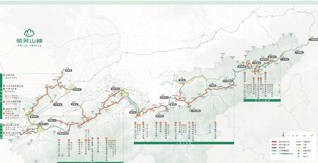 微笑山線大縱走旅遊路線《走進城市裡的家山》。（新北市觀光旅遊局提供）